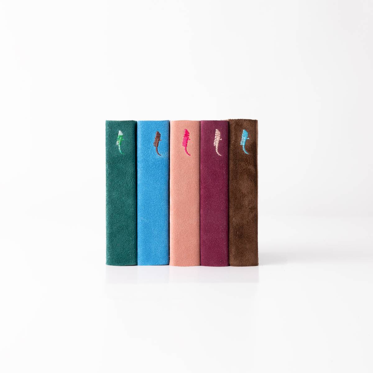 Diari Libreria Acqua Alta Venezia, set di quaderni colorati in fila